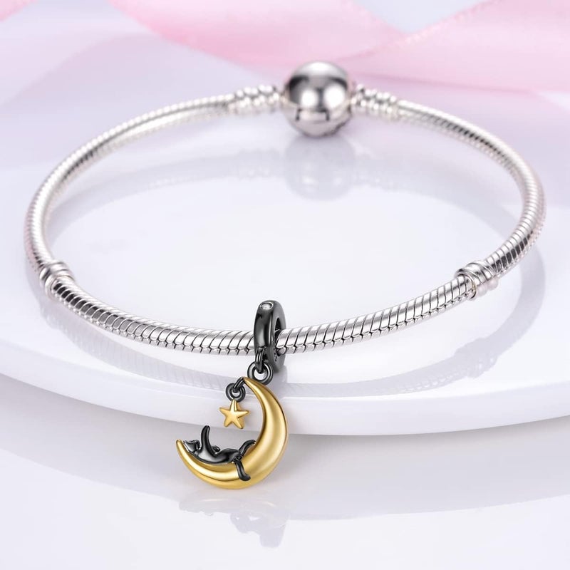 MULA 925 Sterling Silver Charms for Bracelets and Necklaces Lipstick and Bag Dangle Pendants Tower Camera Beads Jewelry Charms for Women - Image 2